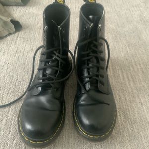 Black dr marten boots